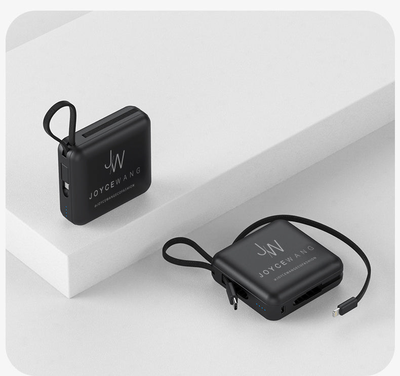 JW MINI POWER BANK - 2.4inches x 2.28inches x 0.63inches